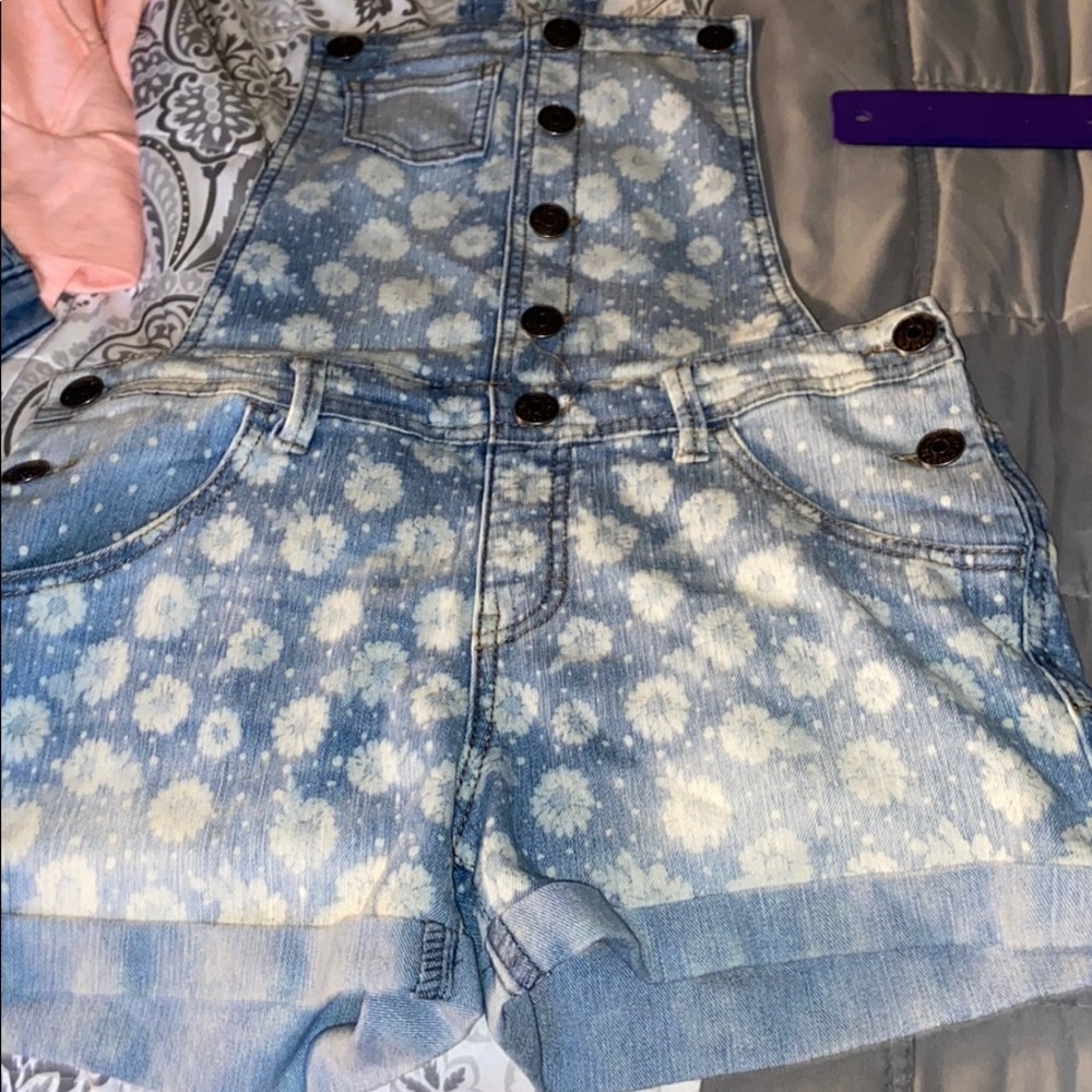 blue overalls